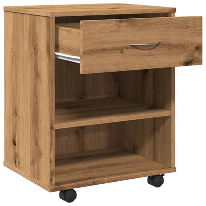 Rollcontainer Artisan-Eiche 46x36x59 cm Holzwerkstoff