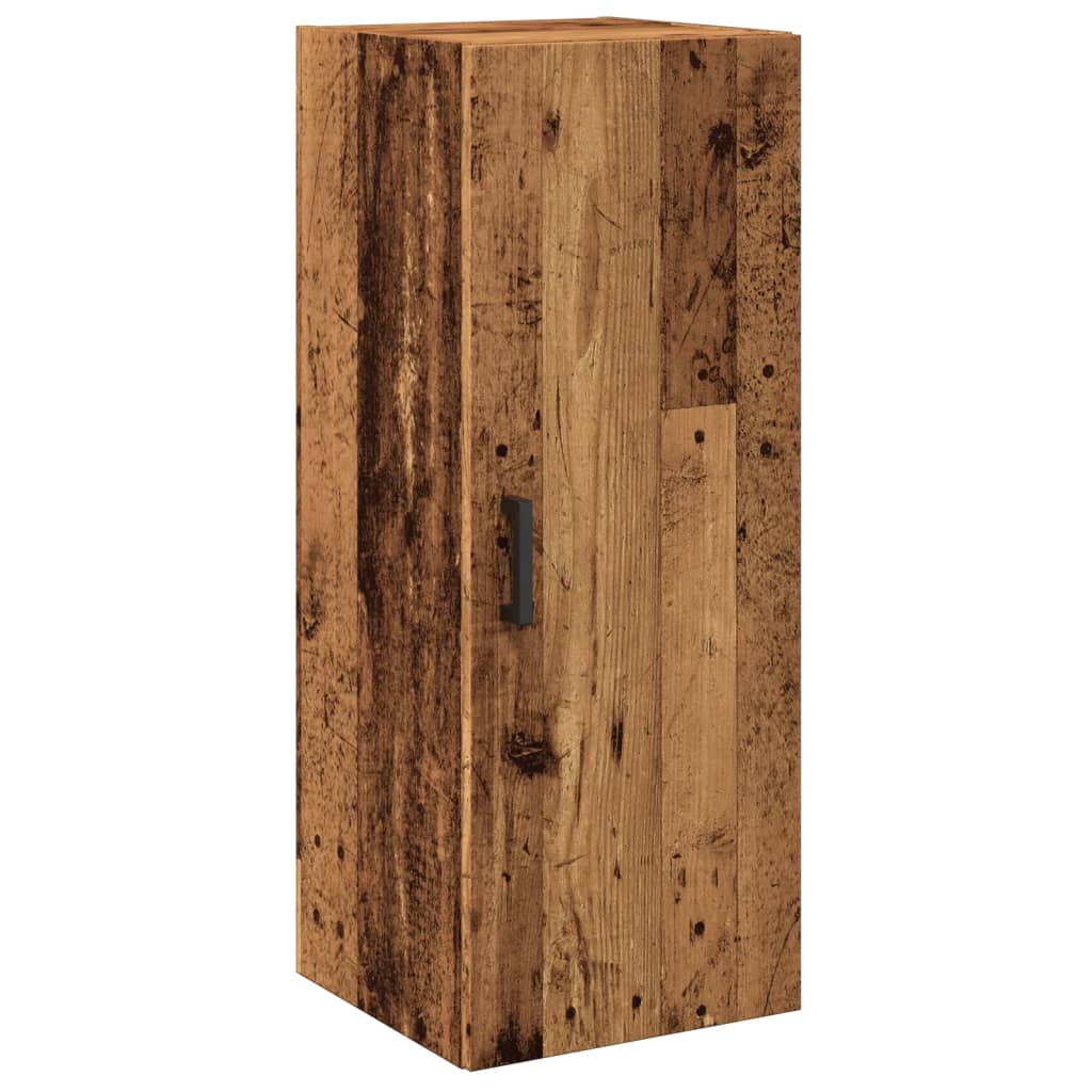 Wandschrank Altholz-Optik 34,5x34x90 cm Holzwerkstoff