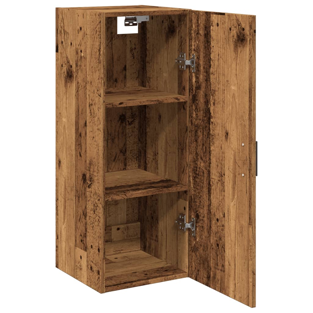 Wandschrank Altholz-Optik 34,5x34x90 cm Holzwerkstoff