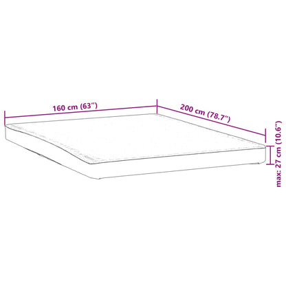 Matratzenschoner Weiß 160x200 cm Wasserdicht