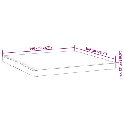 Matratzenschoner Weiß 200x200 cm Wasserdicht