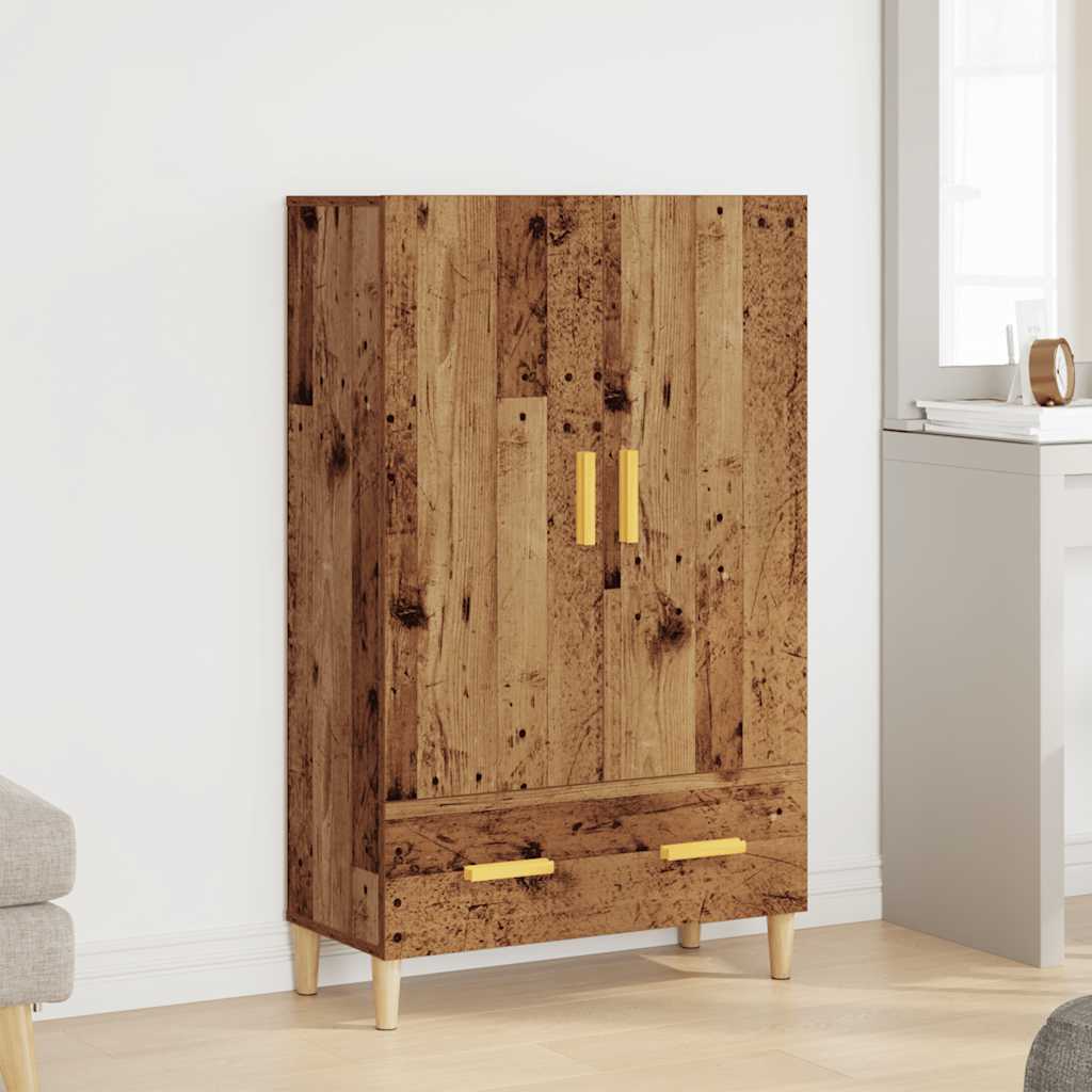 Highboard Altholz-Optik 70x31x115 cm Holzwerkstoff