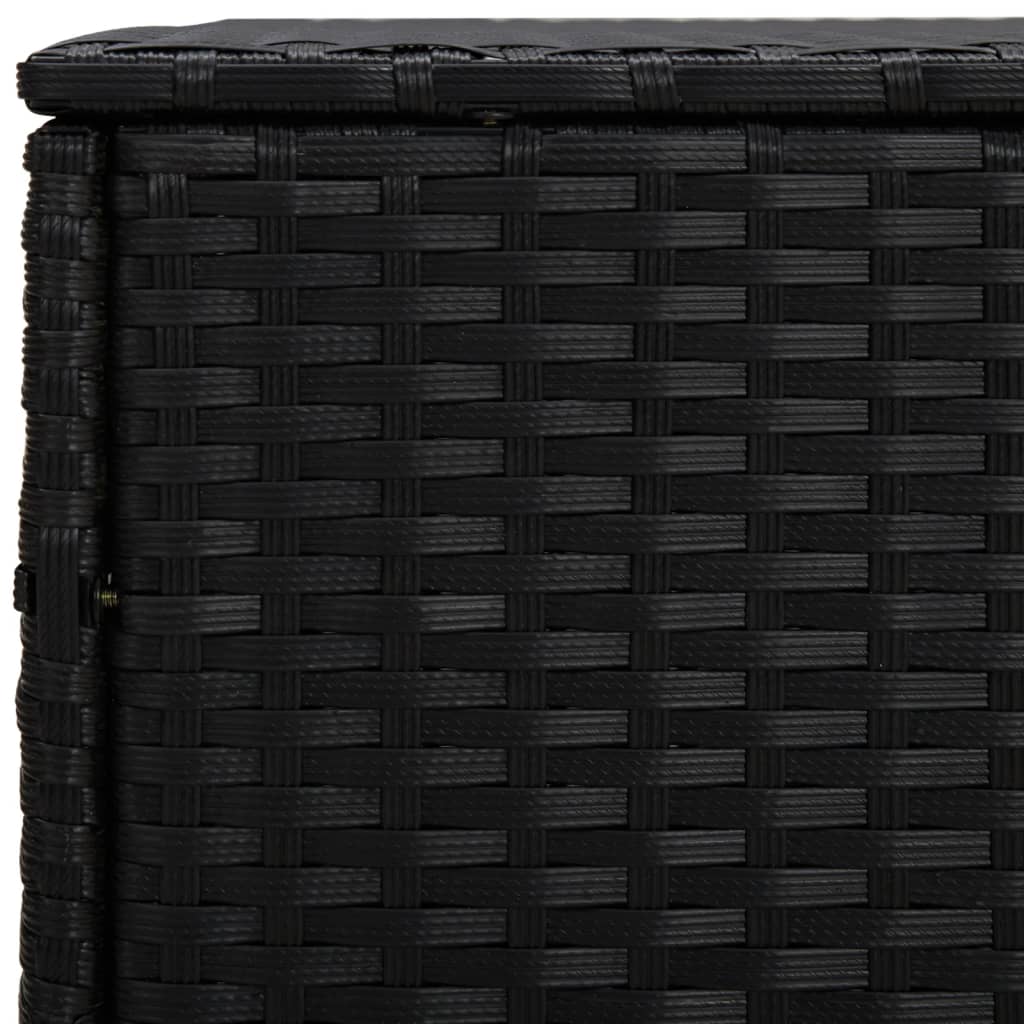 Garten-Bistrotische 3 Stk. Schwarz Poly Rattan